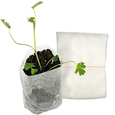 Garden Seeding Bags Nursery Plant Grow Bags Seed Pots Biodegradable Seeds Nursery Bag Plants Flower Pot for Garden Patio 