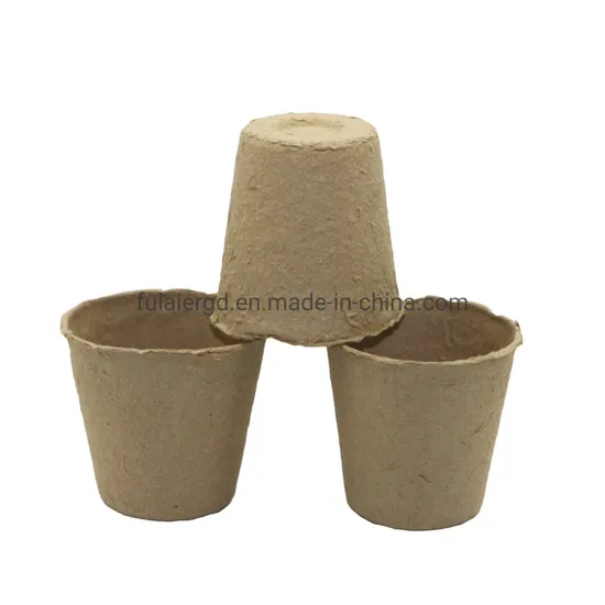 Plant Seedling Cultivate Cups Nursery Biodegradable Paper Pulp Pots 