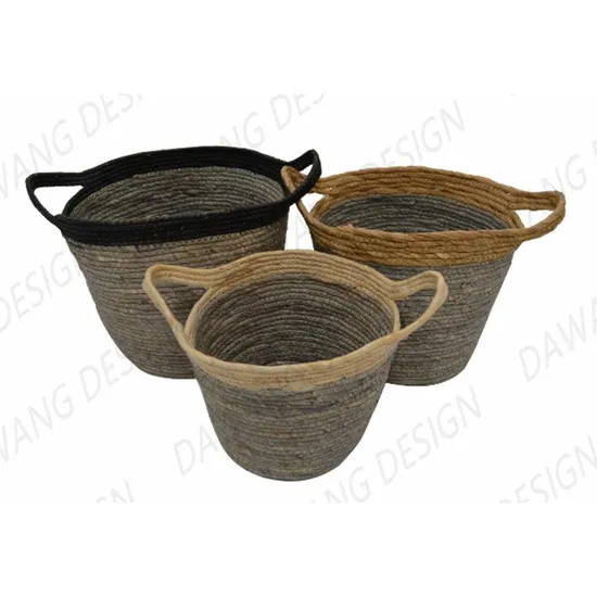 Plant Basket Woven Rope Flowerpot Home Decoration Hanging Flowerpot 