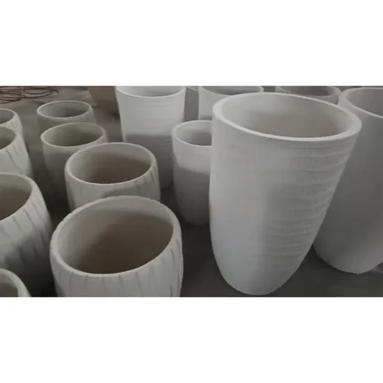 Modern Round Glass Fiber Lightweight Biodegradable Plant Flower Pot 