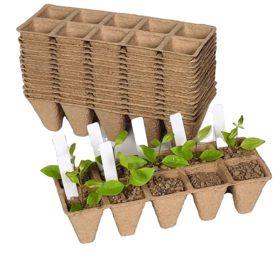 10holes Biodegradable Paper Pulp Seeding Tray Garden Flower Planting Cup Multi