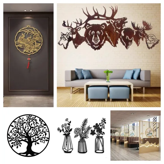 Modern Laser Cut Decorative Flower Pot & Planter with Screen for Home and Garden 