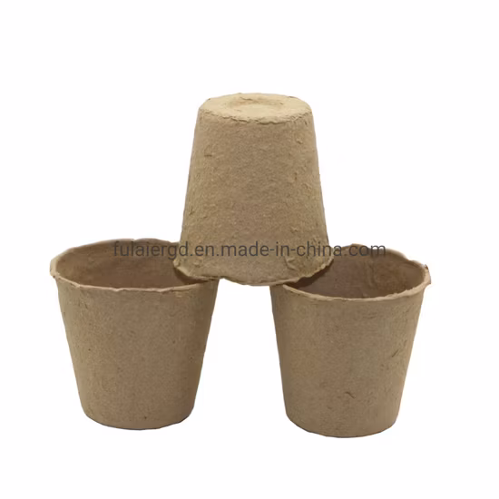 Plant Seedling Cultivate Cups Nursery Biodegradable Paper Pulp Pots