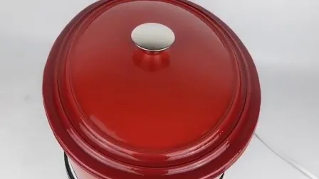 New Oval Cast Iron Enamel Turkey Pot Christmas Gift 