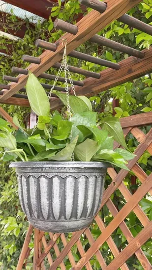 Hanging Planters Flower Pots Hanging Flower Pots Hanging Plant Pots Baskets with Metal